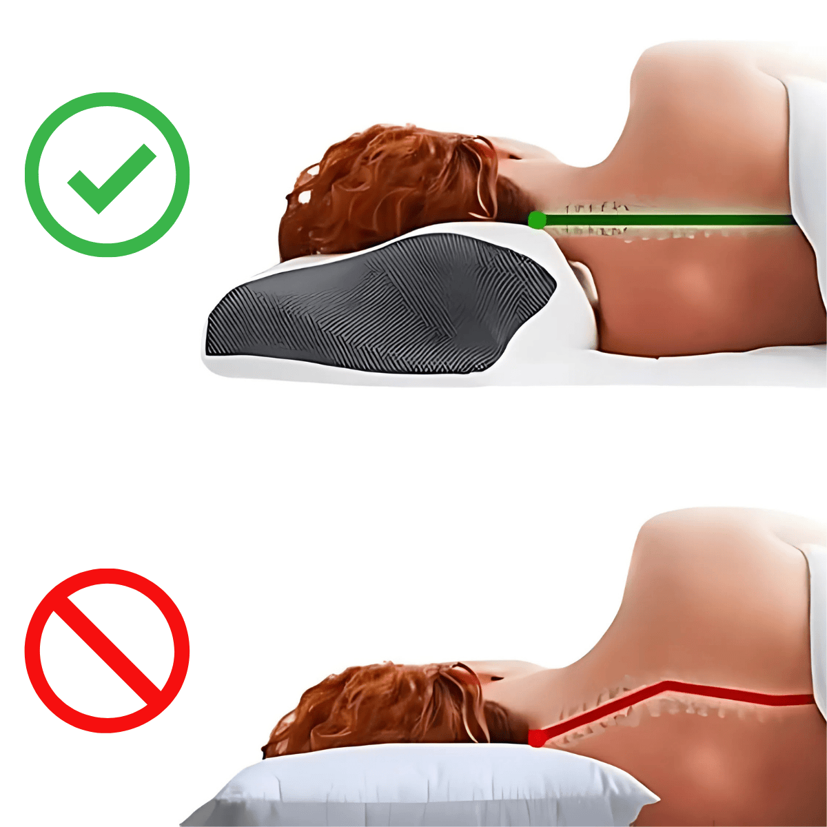 Cervnest® - Oreiller Cervical Orthopédique - Ergonomique à Mémoire de Forme